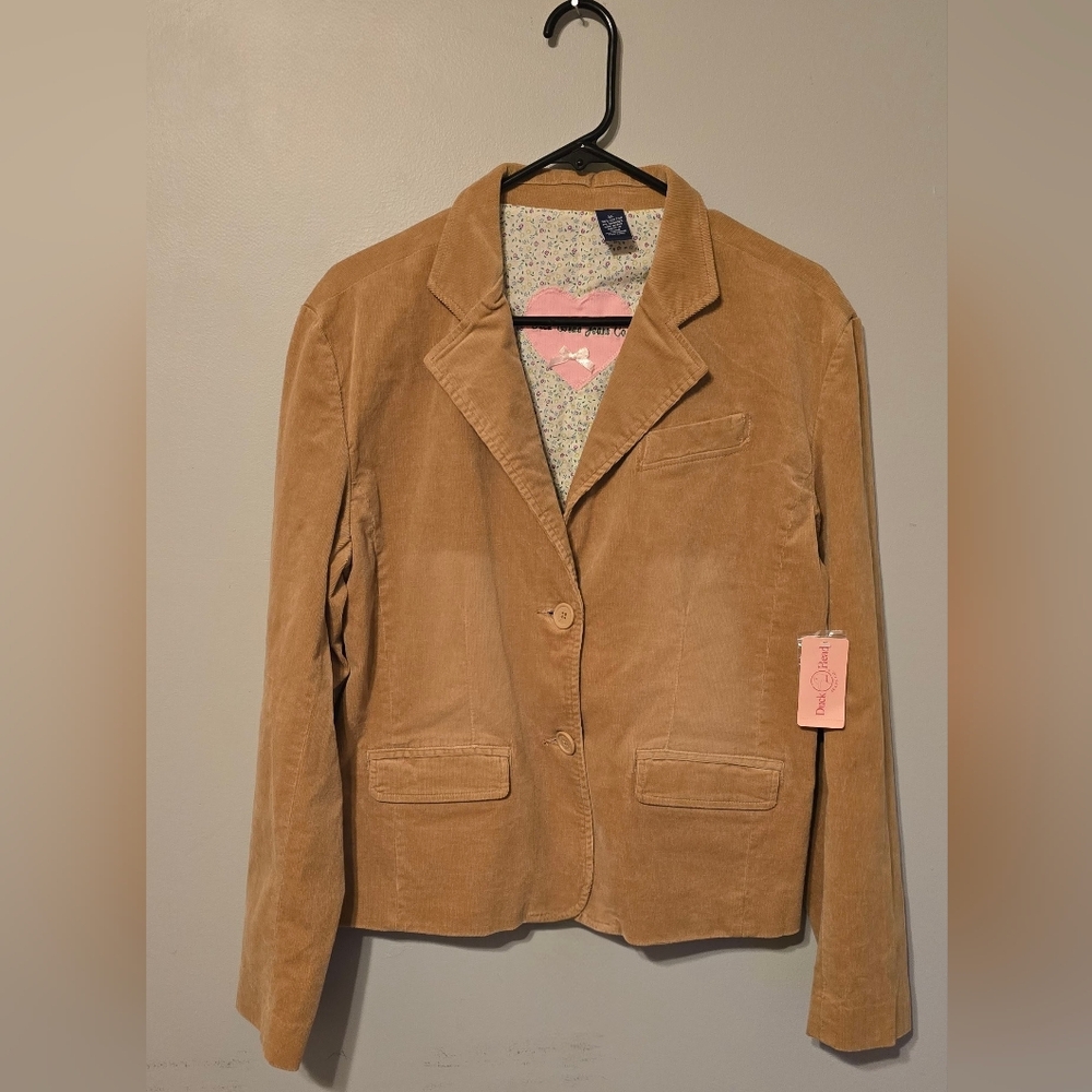 Duck Head Women's Tan Corduroy Blazer
